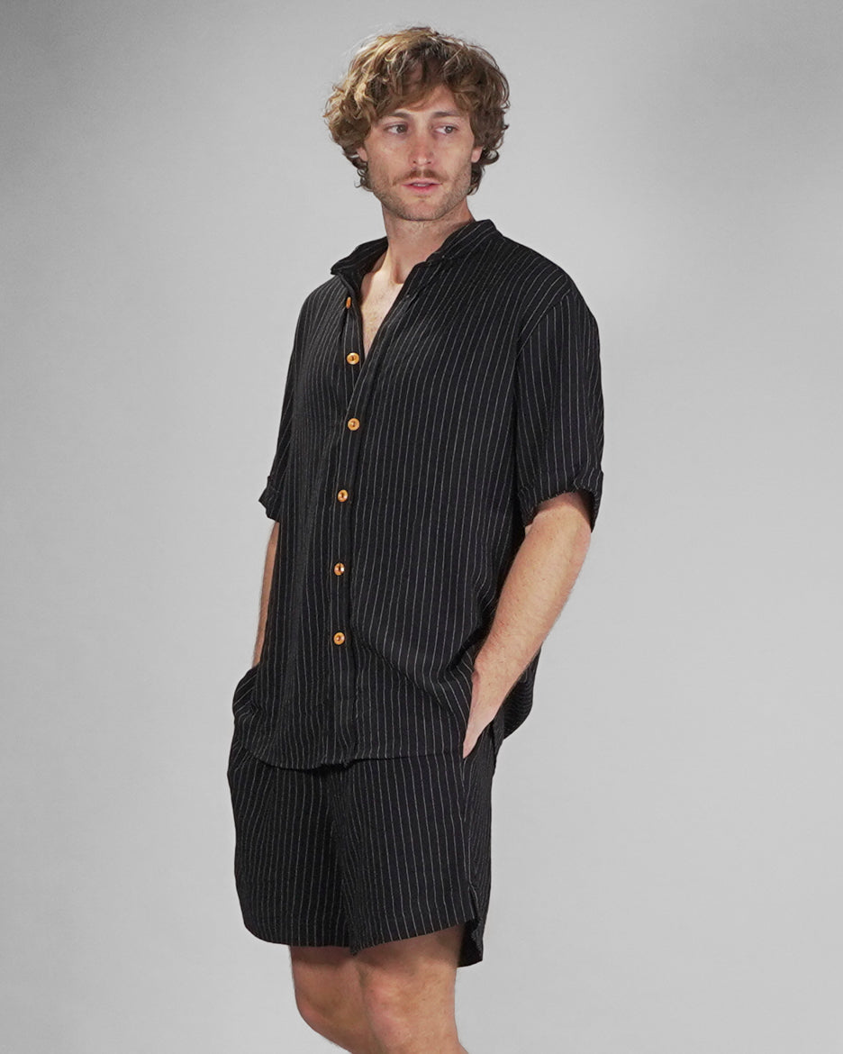 Camisa Lisboa mangas cortas lino