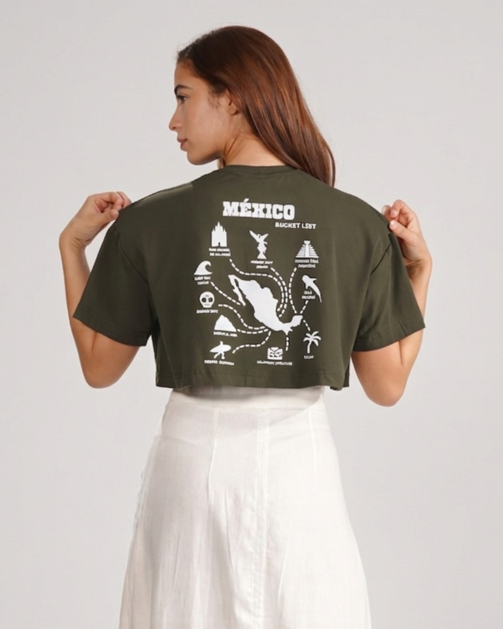 Playera crop México Bucket List