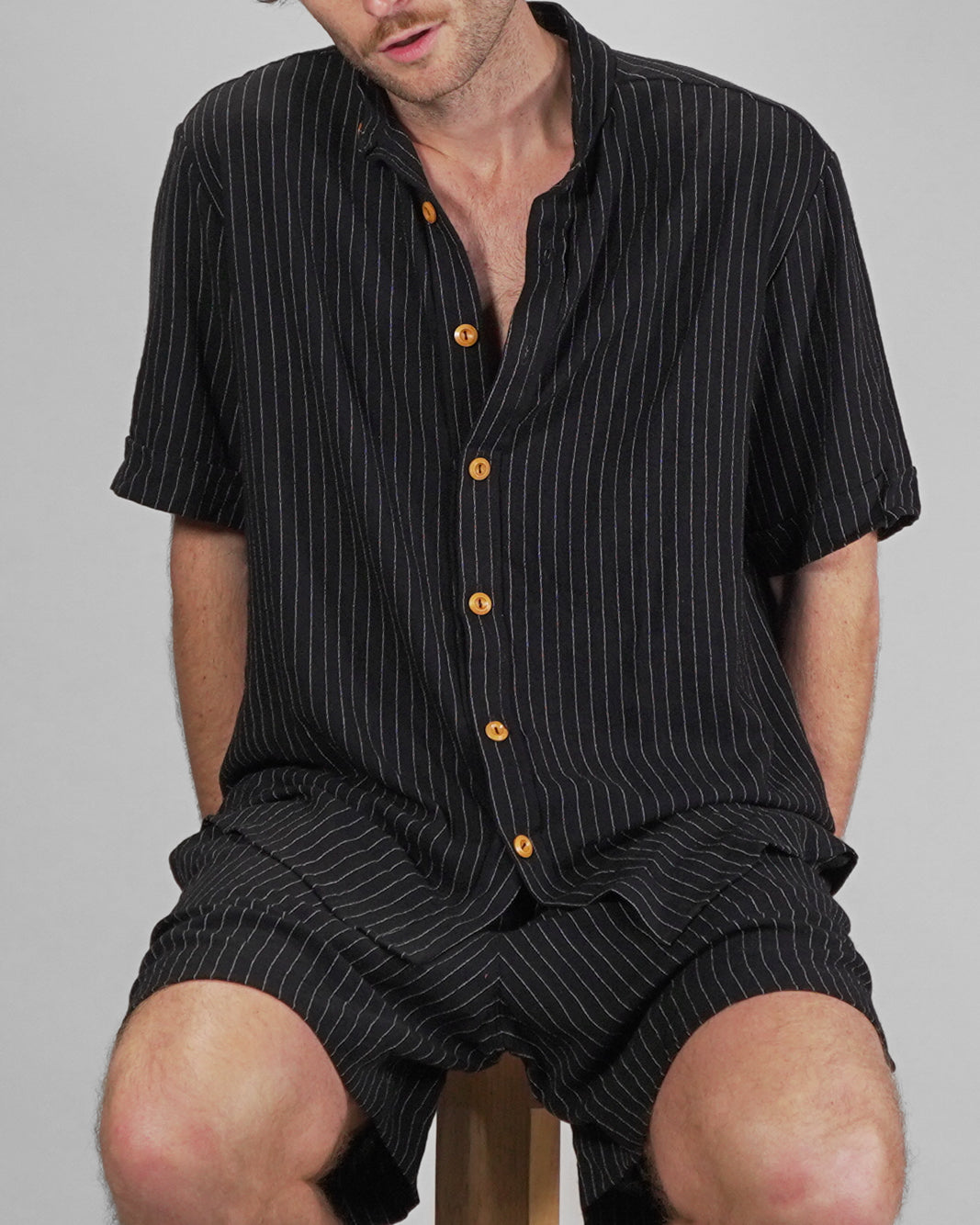 Camisa Lisboa mangas cortas lino