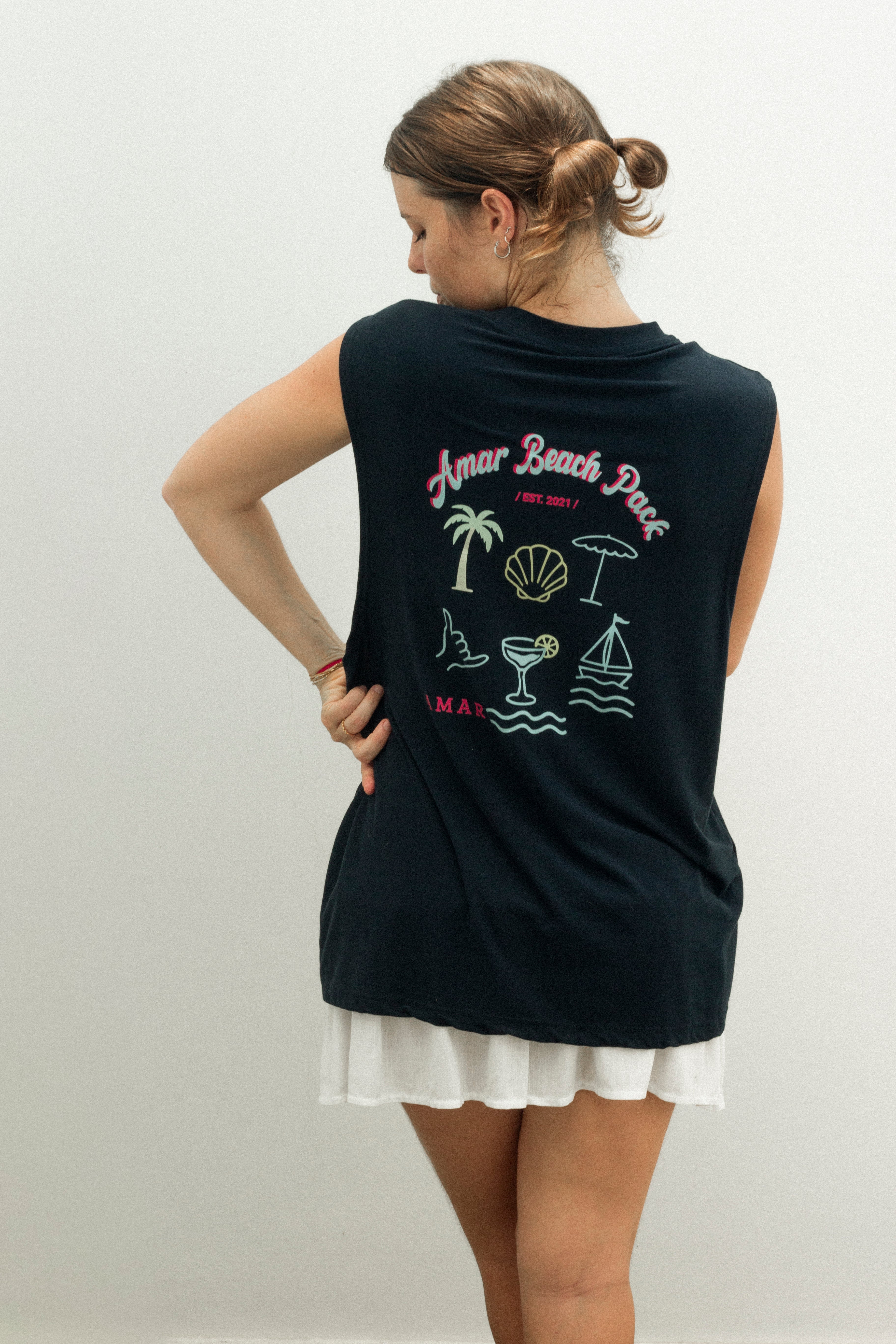 Musculosa amar beach pack